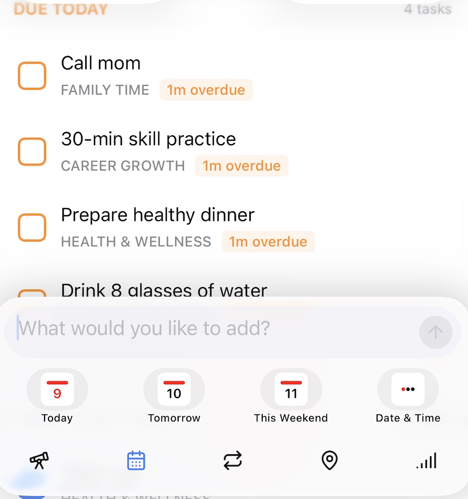 Values-based tasks